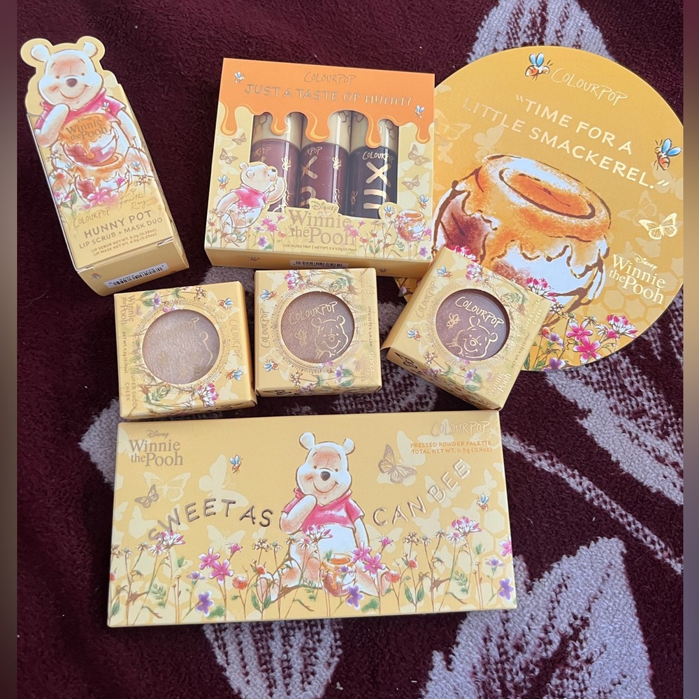 Colourpop Winnie The Poo full PR collection